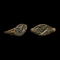 Greek Ring with Leaping Lion