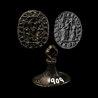 English Medieval Oval-Shaped Seal Matrix for William of Thornton