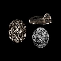 English Medieval Silver Seal Matrix for Harvey, Rector of the Church of Swainsthorpe Magna