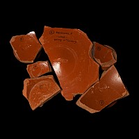Roman 'Thames' Samian Ware Stamped Fragment Group