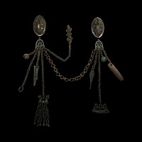 Viking Period Tortoise Brooch and Chain Set