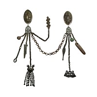 Viking Period Tortoise Brooch and Chain Set