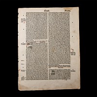 Medieval Book of Exodus Bible Page