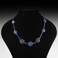 Bactrian Style Lapis Lazuli Bead Necklace String