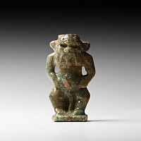 Egyptian Faience Figure of Bes