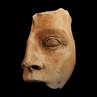 Etruscan Terracotta Fragment of a Face