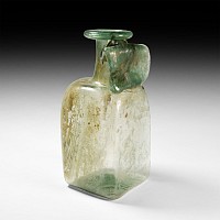Large Roman Rectangular Glass Bottle