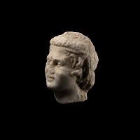 Roman Marble Head of a Satyr