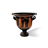 Large Greek Apulian Red-Figure Bell-Krater