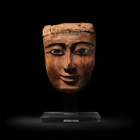 Egyptian Wooden Painted Mask