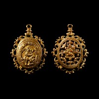 Gilt Reliquary Pendant