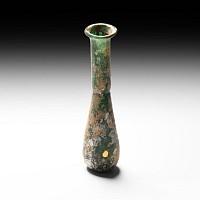 Roman Emerald Green Glass Unguentarium