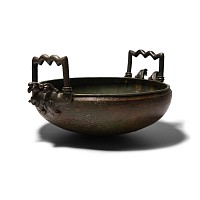 Western Asiatic Bronze Zoomorphic Cauldron