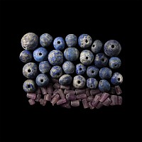 Lapis Lazuli and Other Bead Group