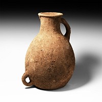 Western Asiatic Terracotta Flagon