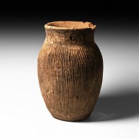 Chinese Neolithic Leather-Look Jar