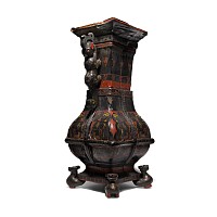 Chinese Han Dynasty Wooden Decorated Jar
