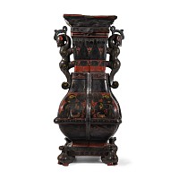 Chinese Han Dynasty Wooden Decorated Jar
