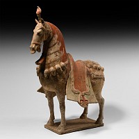 Chinese Northern Qi Caparisoned Horse