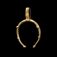 Roman Gold Lunula Pendant