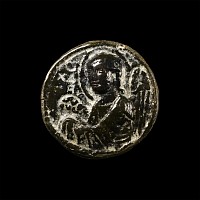 Byzantine Roundel with Saint