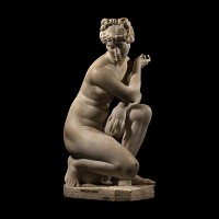 Marble Statue of Kneeling Venus