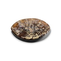 Roman Amber Glass Eye-Shaped Dish
