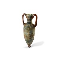 Greek Festooned Glass Amphoriskos
