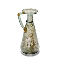 Roman Aqua Glass Jug