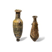 Greek Trailed Glass Vessel Group