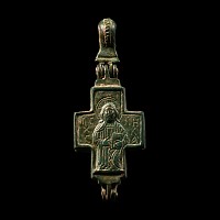 Byzantine Reliquary Cross Pendant