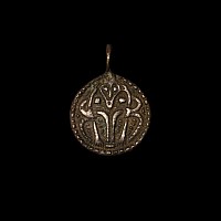 Viking Age Silver Odin Pendant with Ravens