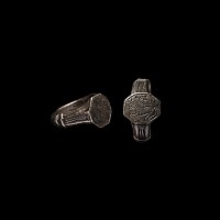 Medieval Silver Ring with Lion