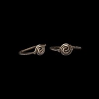 Merovingian Silver Ring with Twisted Bezel