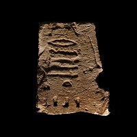 Egyptian Limestone Fragment with Hieroglyphs