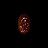 Large Carnelian Gemstone with Venus and Cupid
