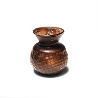Byzantine Mould-Blown Aubergine Glass Jar
