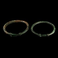 Large Bronze Age Bronze Bracelet Pair