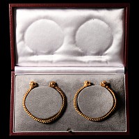 Javanese Dragon-Headed Bracelets with Rubies
