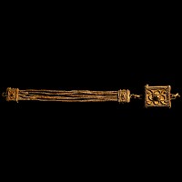 Javanese Gold Child's Decorated Bracelet