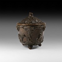 Decorated Bronze Container