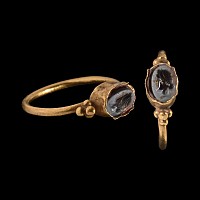 Roman Gold Ring with Portrait Gemstone
