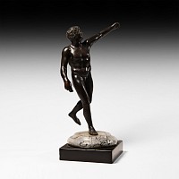Post Medieval Bronze Statue of a Male