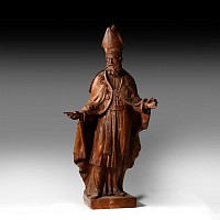 Post Medieval Statue of Saint Nicholas
