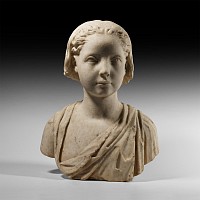 Post Medieval Marble Bust of a Young Female