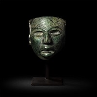 Prehispanic Mayan Jade Mask