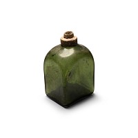 Post Medieval Green Glass Bottle