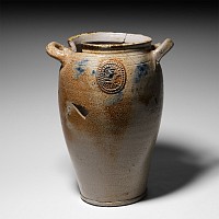 Post Medieval Glazed Bellarmine Ceramic Jar