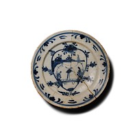 Post Medieval Delft Tin-Glazed Ceramic Plate