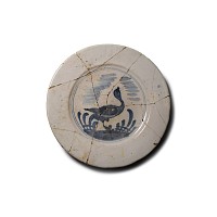 Post Medieval Delft Tin-Glazed Ceramic Plate